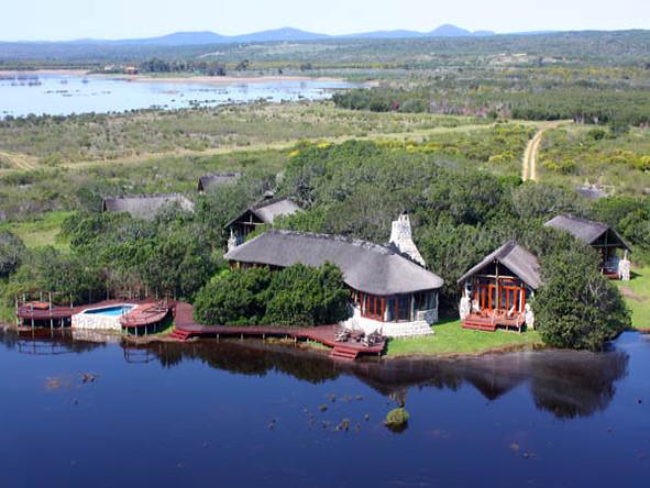 Mosaic - the lodge overlooks the lagoon